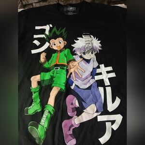 Hunter Kids Anime Graphic Tee - Black and Green